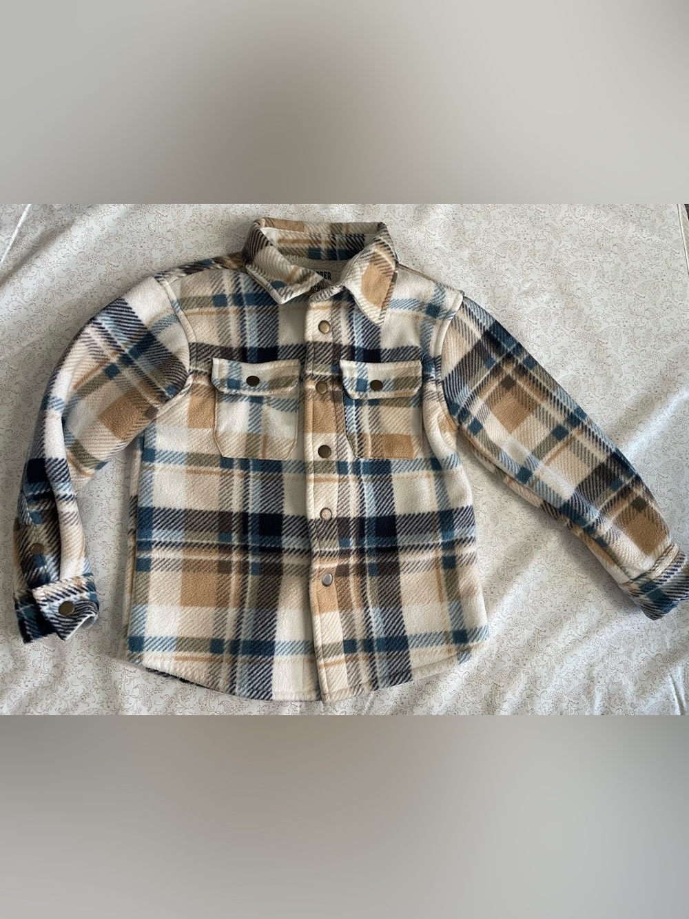 Copper Denim Boys Plaid Shacket Size 6 Fall Winter Jacket